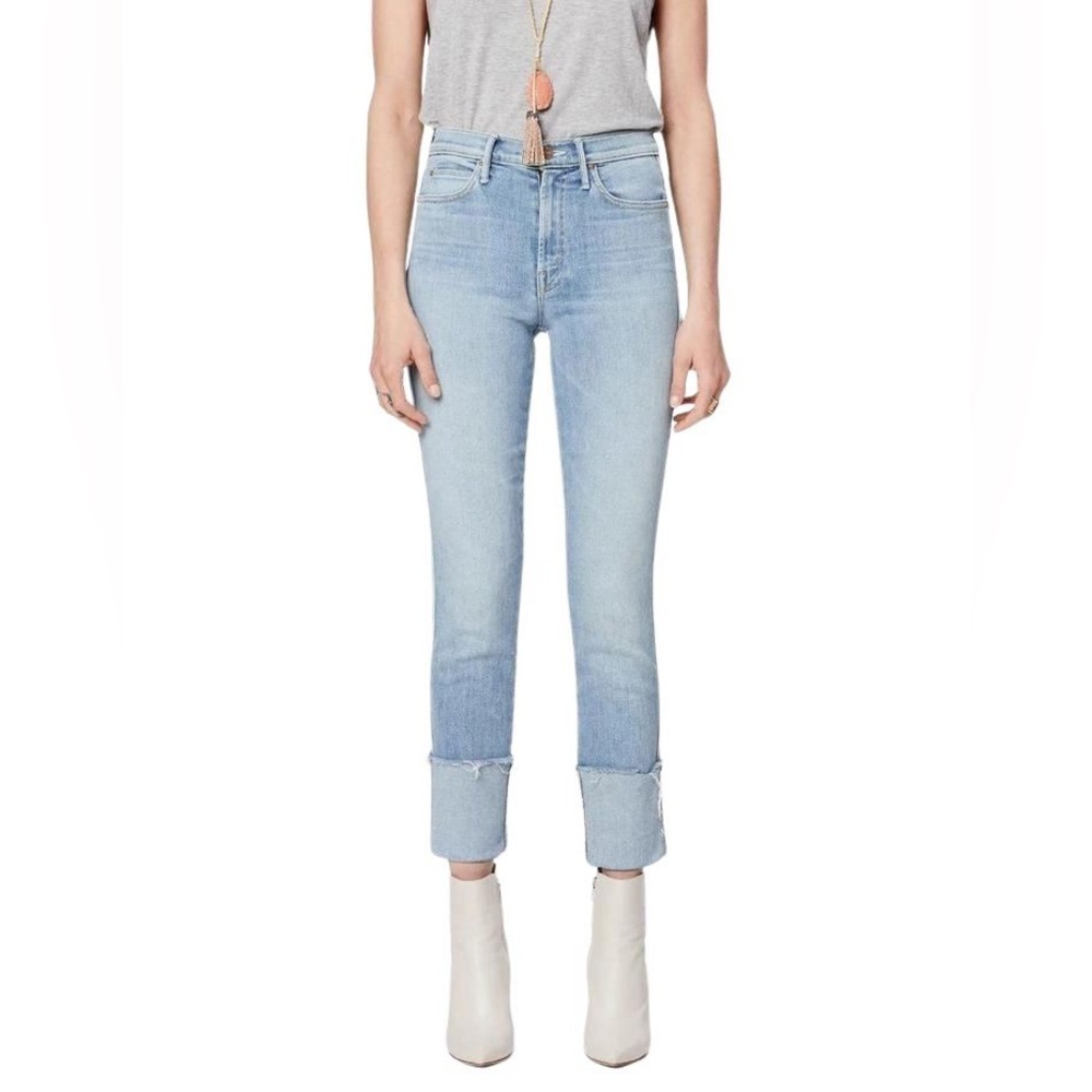 Mother Denim Pony Boy Ankle Fray- Mapping It Out